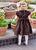 Girls Holiday Dress with Silk Embroidery for Winter--Carousel Wear - 3
