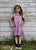 Lavender Floral Sleeveless Girls Jumper Dress--Carousel Wear - 1