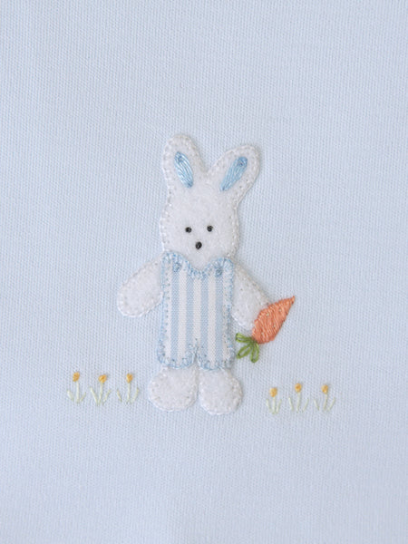 Bebe Spot Layette Bunny Rug in Blue