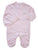Adorable Light Pink Easter Spring Holiday Embroidered Footie Onesie Pajama Set with Matching Hat for Baby Girls - Bunny Rabbit Embroidery Design