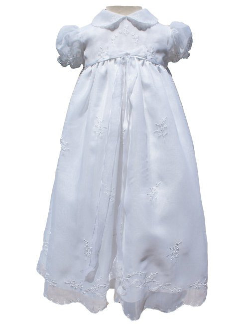 Lovely Lily White Christening Gown for Baby Girl 9m--Carousel Wear - 1