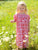 Little Girls Red Floral Smocked Bishop Dress Willow--Carousel Wear - 1