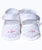 Infant Baby Girls Shoes White and Pink Smocking--Carousel Wear - 2