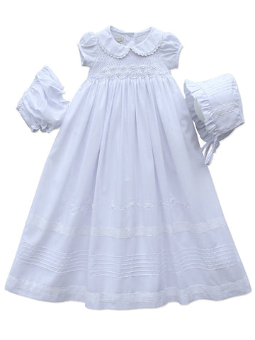 Embroidered Christening Gowns for Baby Girls