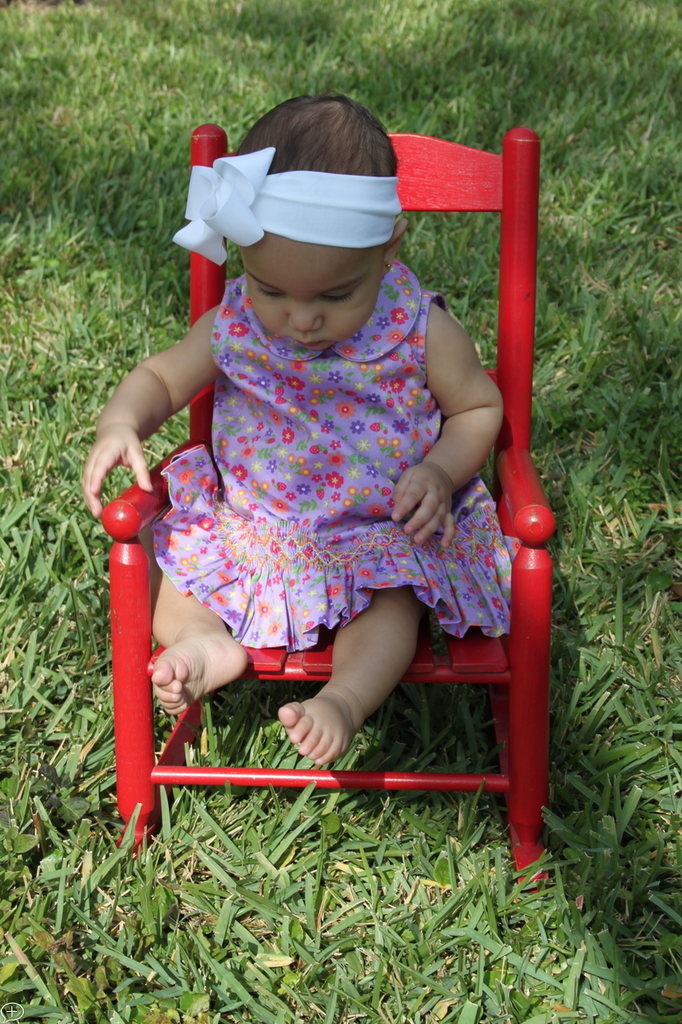 baby girls floral jumper dress