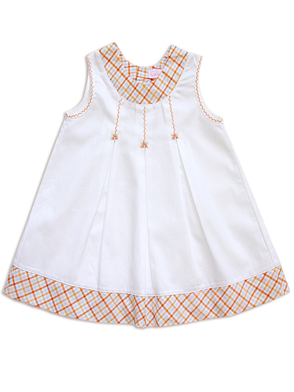 Fine Hand embroidered A-Line Dresses for girls