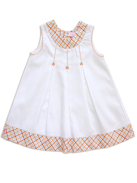 girls a line dress Baby White A-Line Jumper Melon Plaid 24m Free People Delia Asymmetric Daily This is a simple Size:10