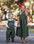 Hand smocked coordinated christmas children clothing 