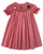Girls Red Christmas Bishop Dress with Santa and Snowman--Carousel Wear - 3