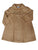 Girl's Hershey Brown Thanksgiving Fall Coat with Silk Embroidery