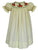 Girls easter dress with the smocked easter bunny 
