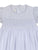 Bodice White smocked Christening Baptism Baby Gown smocked embroidered