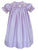 Lavender Easter Dresses for Little Girls with smocked bunnies