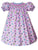 Lavender Girls Easter Spring Smocked Dress--Carousel Wear