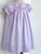 infant baby girls dress with smocked bunnies