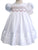 Beautiful Classic White Smocked and Embroidered Heirloom Dress for Girls