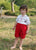 Boys Smocked Scottie Dogs Prince Philip Buttons on Shorts--Carousel Wear - 3