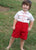Boys Smocked Scottie Dogs Prince Philip Buttons on Shorts--Carousel Wear - 6