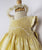 Summer Golden Silk Smocked Sleeveless Flower Girls Dress--Carousel Wear - 3