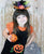 Jack-O-Lantern Baby Girl Black Halloween Jumper Dress--Carousel Wear - 1
