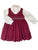 Beautiful Adorable Maroon Red Corduroy Winter Fall Christmas Thanksgiving Holiday Smocked and Embroidered Overall Dress for Girls