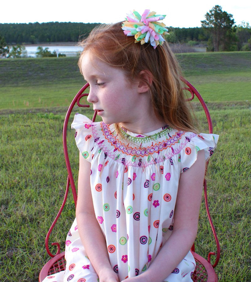 Baby Girl Summer Dress with Flowers Eva--Carousel Wear - 3