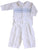 Classic White Collar Smocked Baptism Outfit with Light BLue Embroidery for Baby Boys