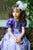 Girls Silk Smocked Dress in Light Purple--Carousel Wear - 4