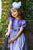 Girls Silk Smocked Dress in Light Purple--Carousel Wear - 6