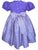 Beautiful Elegant Light Lavender Purple Plaid Smocked and Embroidered Dress for Girls with Puff Cap Sleeves and Flowers - Flower Girl Wedding Spring Easter Dress