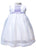 Vintage Girls White Organza Lace Dress with Lavender Smocking--Carousel Wear - 1