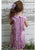 Lavender Floral Sleeveless Girls Jumper Dress--Carousel Wear - 2