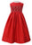 Red Flower Princess Silk Dress 3T--Carousel Wear - 3