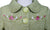 Girls Green Embroidered Elegant Coat for Fall and Thanksgiving--Carousel Wear - 3