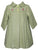 Girls Green Embroidered Elegant Coat for Fall and Thanksgiving--Carousel Wear - 1