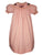 Orange Pima cotton hand-smocked Halloween spider bishop dress