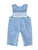 adorable fun blue winter christmas holiday smocked and embroidered overall pants for boys - snowman embroidery design