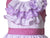 Adorable fun purple spring easter summer beach holiday ruffle strap circle dress for girls - strip and polka dots all over print design