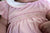 Hand smocked baby girls pink dress and panty