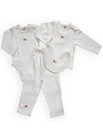 nfant Embroidered Jungle Lion Knit Onesie for Baby Boys, Bib and Hat Available Separately--Carousel Wear - 1