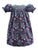 Purple and Mint Paisly girls smocked and embroidered dress