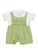 Adorable Light Green Spring Easter Summer Smocked and Embroidered Short Overall Outfit for Baby Boys