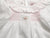 Adorable Classic White Smocked and Embroidered First Day Holiday Top and Shorts Outfit for Baby Infant Girls - Pink Embroidery Detail