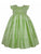 Baby Girls Green Silk Summer Smocked Dress 