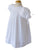 Girls Christening Special occasion White Bishop Dress with Ribbons