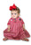 Girls Red Christmas Bishop Dress with Santa and Snowman--Carousel Wear - 1