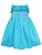 First Baby Girls Blue smocked embroidered and frill  Beach strap tank Dress Hand Smocked 