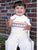 Adorable Christmas Embroidered Candy Cane Boys Longall Outfit