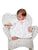 Hand Smocked Girls white clothing - Floral flower embroidery