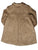 Elegant Girl's Brown Coat with Silk Embroidery Size 6